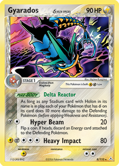 Gyarados δ, Holon Phantoms #8, Pokémon TCG card