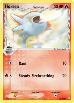 Horsea δ, Holon Phantoms #66, Pokémon TCG card