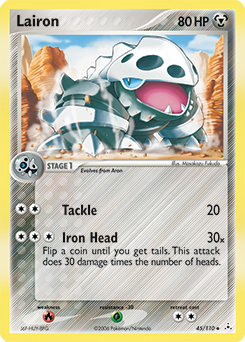 Lairon, Holon Phantoms #45, Pokémon TCG card