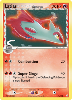 Latias δ, Holon Phantoms #21, Pokémon TCG card