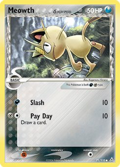Meowth δ, Holon Phantoms #71, Pokémon TCG card