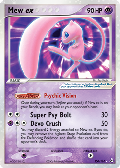 Mew ex, Holon Phantoms #100, Pokémon TCG card