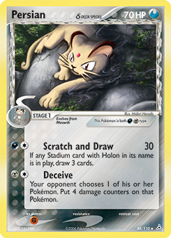 Persian δ, Holon Phantoms #48, Pokémon TCG card