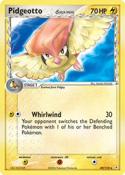 Pidgeotto δ, Holon Phantoms #49, Pokémon TCG card