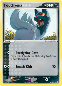 Poochyena, Holon Phantoms #80, Pokémon TCG card