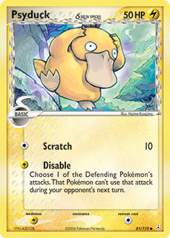 Psyduck δ, Holon Phantoms #81, Pokémon TCG card