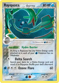 Rayquaza δ, Holon Phantoms #16, Pokémon TCG card