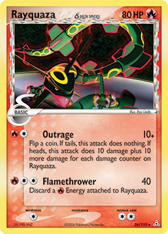 Rayquaza δ, Holon Phantoms #26, Pokémon TCG card
