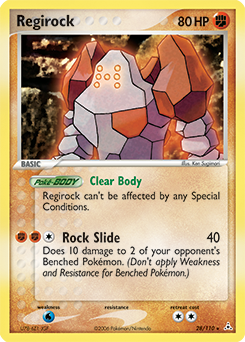 Regirock, Holon Phantoms #28, Pokémon TCG card