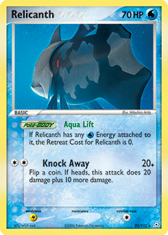 Relicanth, Holon Phantoms #30, Pokémon TCG card