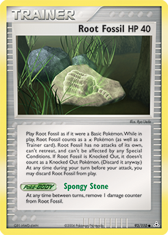 Root Fossil, Holon Phantoms #93, Pokémon TCG card