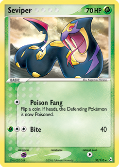 Seviper, Holon Phantoms #32, Pokémon TCG card