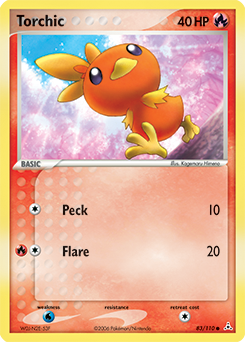 Torchic, Holon Phantoms #83, Pokémon TCG card