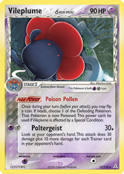 Vileplume δ, Holon Phantoms #17, Pokémon TCG card