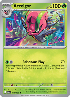 Accelgor, Journey Together #13, Pokémon TCG card