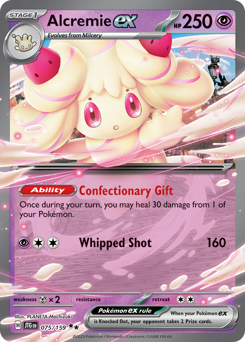 Alcremie ex, Journey Together #75, Pokémon TCG card