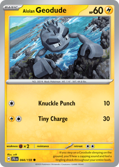Alolan Geodude, Journey Together #44, Pokémon TCG card