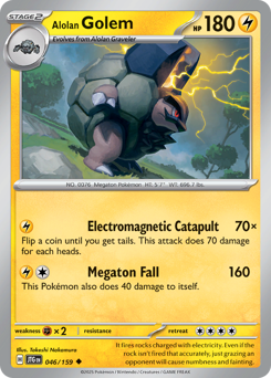 Alolan Golem, Journey Together #46, Pokémon TCG card