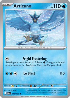 Articuno, Journey Together #32, Pokémon TCG card
