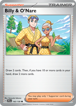 Billy & O'Nare, Journey Together #142, Pokémon TCG card