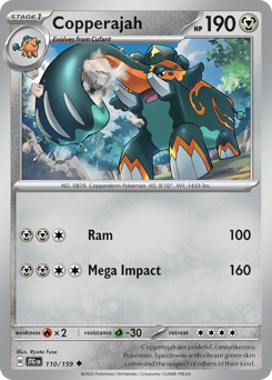 Copperajah, Journey Together #110, Pokémon TCG card
