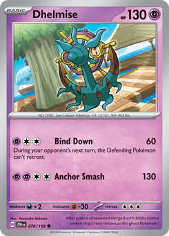 Dhelmise, Journey Together #70, Pokémon TCG card