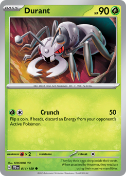 Durant, Journey Together #14, Pokémon TCG card