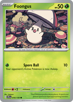 Foongus, Journey Together #10, Pokémon TCG card