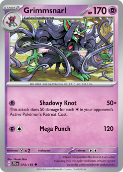 Grimmsnarl, Journey Together #73, Pokémon TCG card