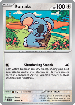 Komala, Journey Together #129, Pokémon TCG card