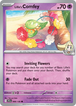 Lillie's Comfey, Journey Together #68, Pokémon TCG card
