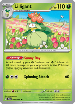 Lilligant, Journey Together #7, Pokémon TCG card