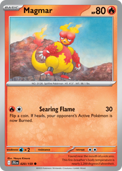 Magmar, Journey Together #20, Pokémon TCG card