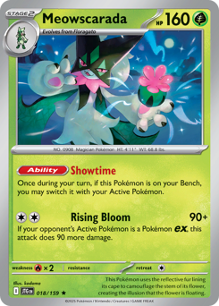 Meowscarada, Journey Together #18, Pokémon TCG card