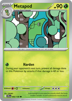 Metapod, Journey Together #2, Pokémon TCG card