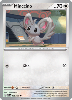 Minccino, Journey Together #125, Pokémon TCG card