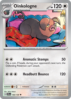 Oinkologne, Journey Together #140, Pokémon TCG card