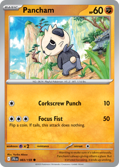 Pancham, Journey Together #83, Pokémon TCG card