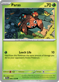Paras, Journey Together #4, Pokémon TCG card