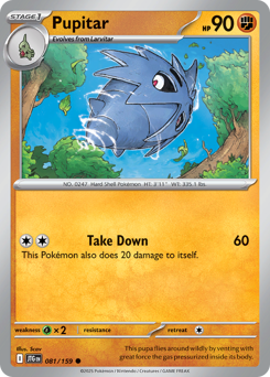Pupitar, Journey Together #81, Pokémon TCG card