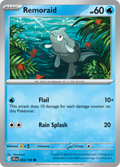 Remoraid, Journey Together #33, Pokémon TCG card