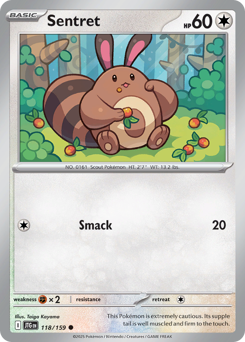 Sentret, Journey Together #118, Pokémon TCG card