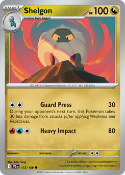 Shelgon, Journey Together #113, Pokémon TCG card