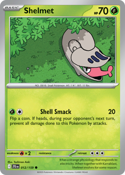 Shelmet, Journey Together #12, Pokémon TCG card