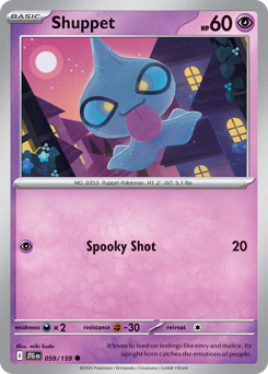 Shuppet, Journey Together #59, Pokémon TCG card