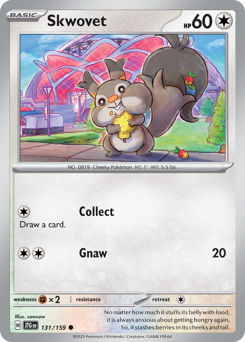 Skwovet, Journey Together #131, Pokémon TCG card
