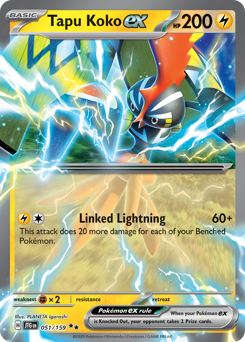 Tapu Koko ex, Journey Together #51, Pokémon TCG card