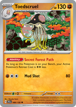 Toedscruel, Journey Together #89, Pokémon TCG card
