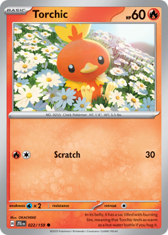 Torchic, Journey Together #22, Pokémon TCG card
