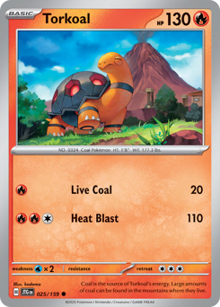 Torkoal, Journey Together #25, Pokémon TCG card